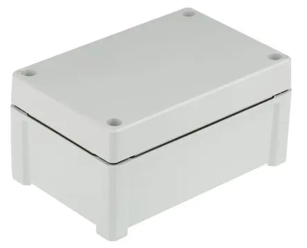 Produktfoto 1 von Fibox TEMPO; Gehäuse; ABS; Grau; IK07 IP65 Breite 122.2 mm Höhe 89.9 mm Länge 187.2 mm