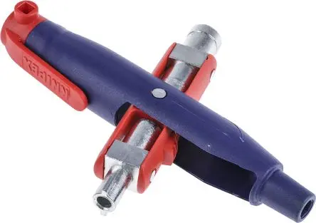 Knipex Schaltschrankschlüssel Schaltschrankschlüssel 6-in-1 im Kunststoff-Gehäuse
