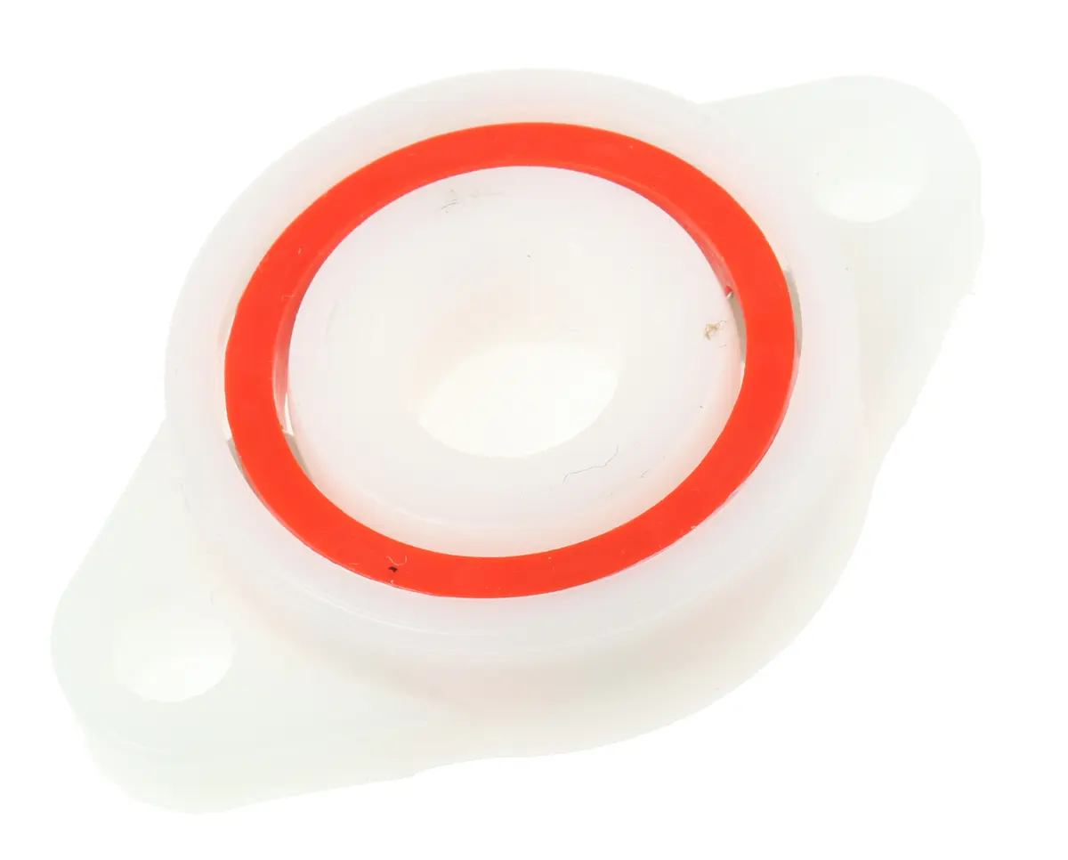 BNL 2-Loch Lagereinheit aus Acetal, Edelstahl, Innen-Ø 10 mm, 32 mm x 50 mm