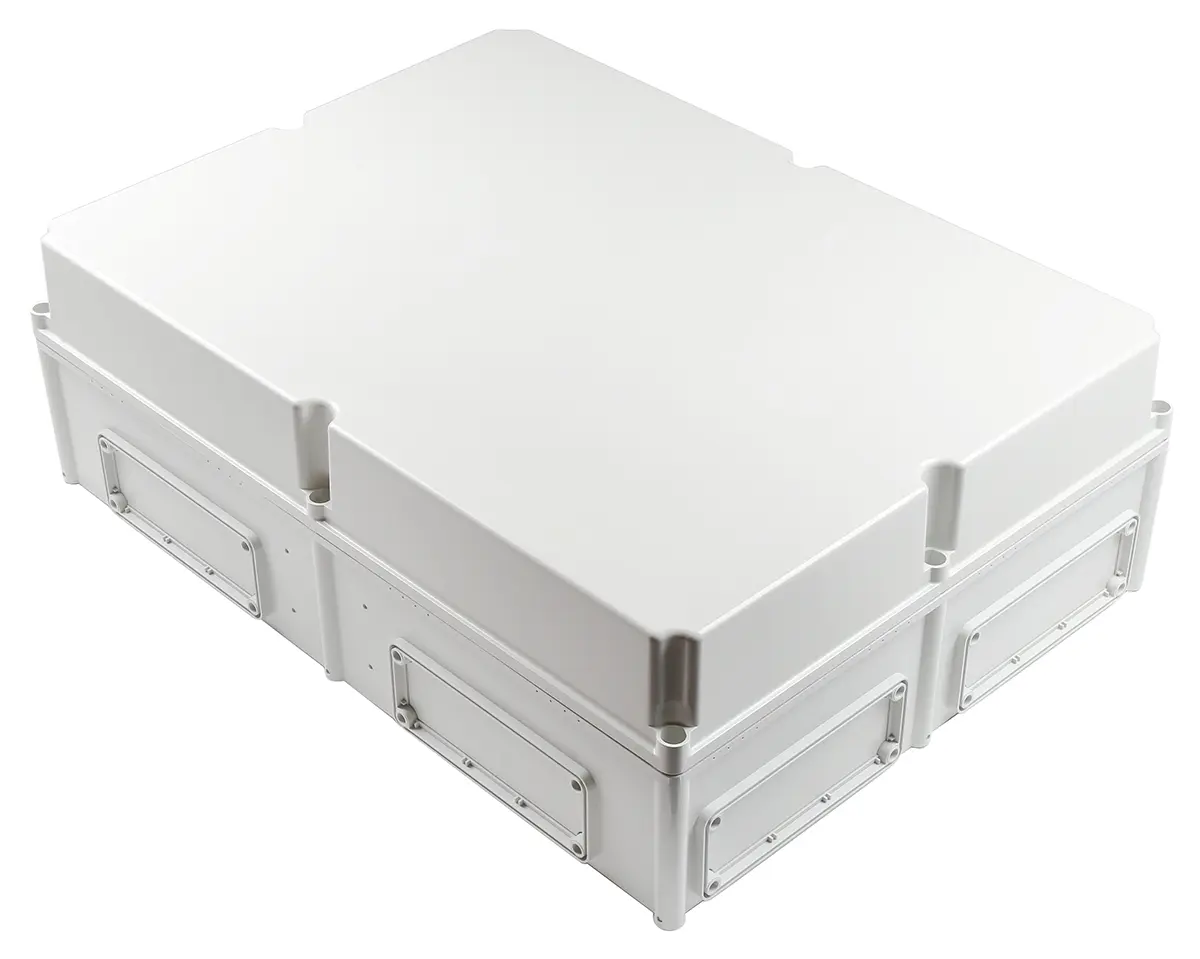Produktfoto 1 von Fibox EK; Gehäuse; Polycarbonat; Grau Geflanscht; IK08 IP66, IP40 Breite 560 mm Höhe 250 mm Länge 760 mm
