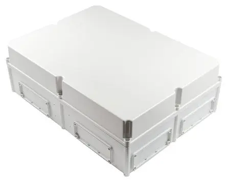 Produktfoto 1 von Fibox EK; Gehäuse; Polycarbonat; Grau Geflanscht; IK08 IP66, IP67 Breite 560 mm Höhe 250 mm Länge 760 mm