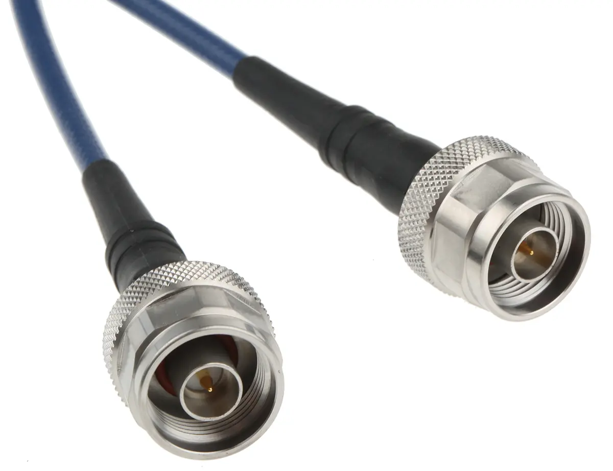 Produktfoto 1 von Huber+Suhner SUCOTEST Koaxialkabel Stecker, 50 Ω Stecker, 914 mm, Typ N / Typ N, Blau
