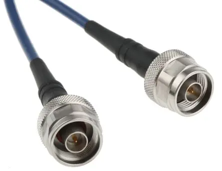 Produktfoto 1 von Huber+Suhner SUCOTEST Koaxialkabel Stecker, 50 Ω Stecker, 914 mm, Typ N / Typ N, Blau