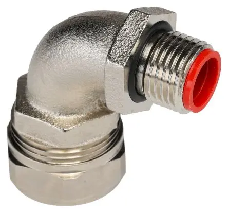 Adaptaflex SPL Messing vernickelt Kabelrohr Befestigung M16 16 mm Silber Vernickelt-Finish IP0