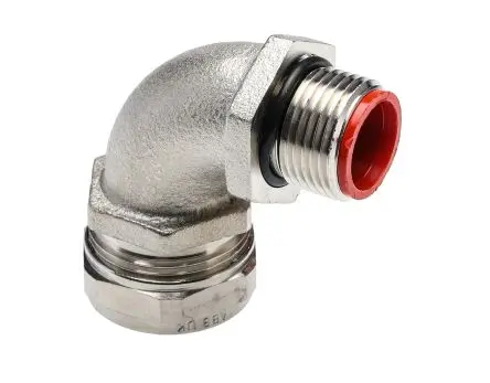 Produktfoto 1 von Adaptaflex SPL Messing vernickelt Kabelrohr Befestigung Kabelrohr M20 20 mm Silber Messing vernickelt-Finish IP0