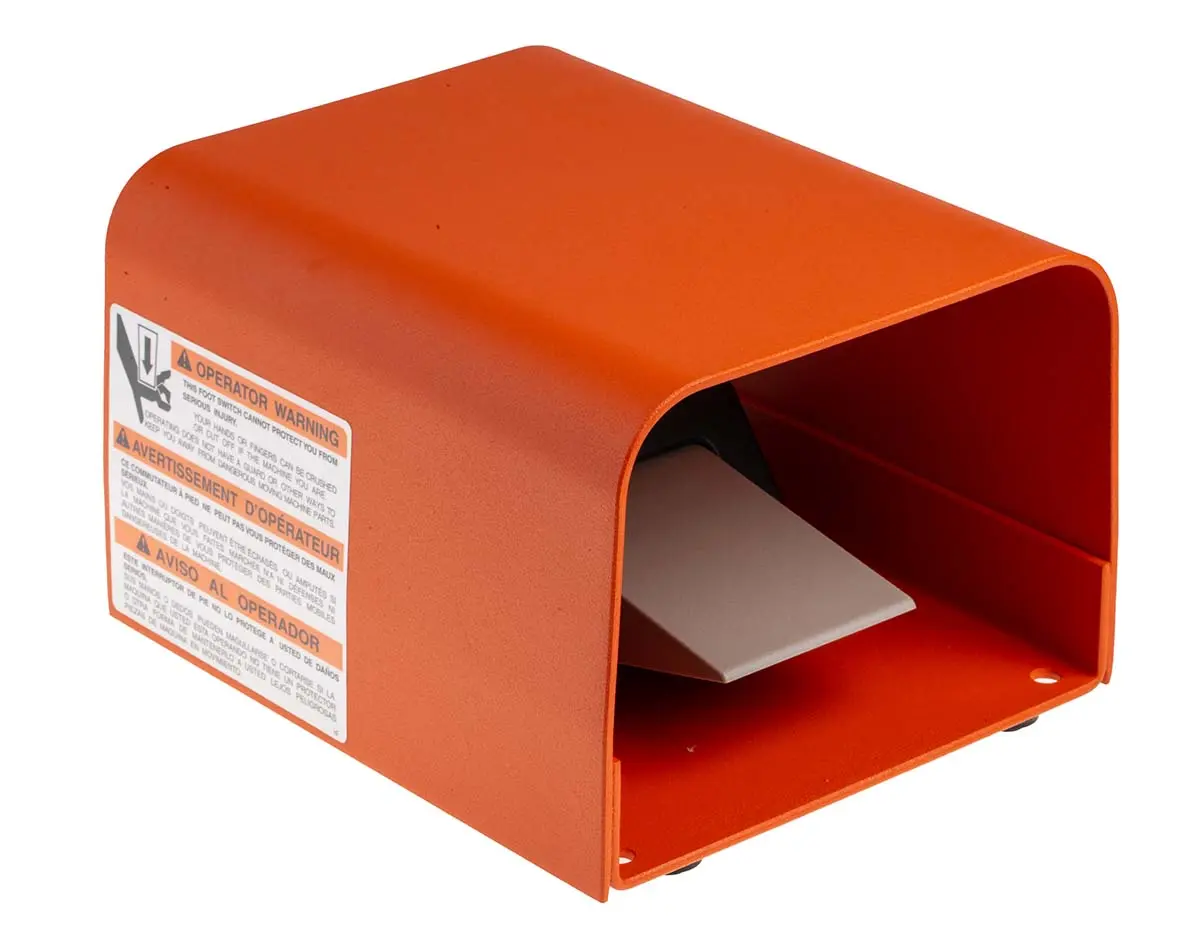 Produktfoto 1 von RS PRO Fußschalter Typ Tast-Fußschalter Tastend, 1-poliger Wechsler, 16 A @ 250 V ac Aluminium 250V, IP 68