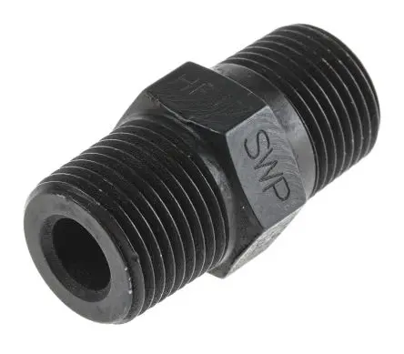 Produktfoto 1 von Hi-Force Anschlussnippel 3/8 NPT NPT 3/8 NPT NPT aus Stahl, max. 700 bar