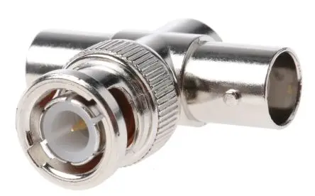Produktfoto 1 von RS PRO HF Adapter, 50 Ω, T, 4GHz Stecker Buchse, Koaxial Nennspannung
