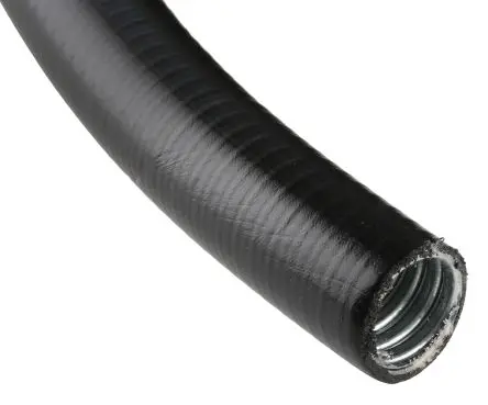 Produktfoto 1 von Adaptaflex SPL Kabelrohr Polyvinylchlorid Galvanisierter Stahl, Ø 25 mm nom., Schwarz x 10 m IP66, IP67, IP69K, IP68