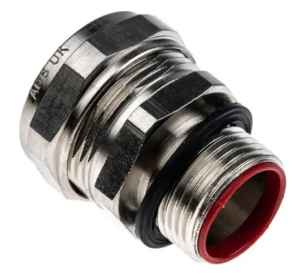 Produktfoto 1 von Adaptaflex SPL Messing Kabelrohr Befestigung M20 20 mm Silber Vernickelt-Finish IP68, IP66, IP69K, IP67