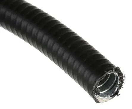 Produktfoto 1 von Adaptaflex SPL Kabelrohr Polyvinylchlorid Galvanisierter Stahl, Ø 16 mm nom., Schwarz x 10 m IP67, IP68, IP66, IP69K