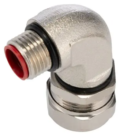 Produktfoto 1 von Adaptaflex SPL Stahl Kabelrohr Befestigung Kabelrohr M16 16 mm Silber Vernickelt-Finish IP67