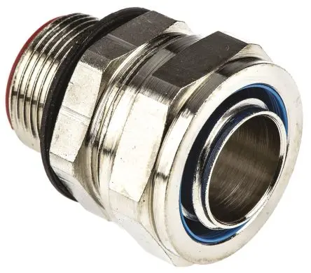 Produktfoto 1 von Adaptaflex SPL Messing Kabelrohr Befestigung M25 25 mm Silber Vernickelt-Finish IP66, IP68, IP67, IP69K