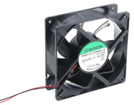 Produktfoto 1 von Sunon PMD Axiallüfter, Kugel, 12V dc / 19.2 W 1.6 A, 4200 U/min, 323 m³/h 120 mm 120mm 38 mm