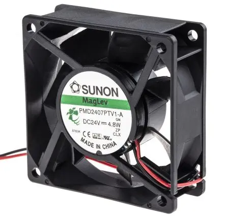 Produktfoto 1 von Sunon PMD Axiallüfter, Vapo, 24V dc / 4.8 W 200 mA, 5100 U/min, 83.3 m³/h 70 mm 70mm 25 mm