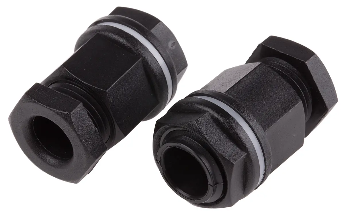 Produktfoto 1 von RS PRO Kabelverschraubung, M16 Kunststoff Schwarz 7 mm/ 10.5 mm, IP55