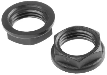 Produktfoto 1 von RS PRO Kabelverschraubung Mutter M16 Polyamid 6 Schwarz -20 °C / 80 °Cmax.
