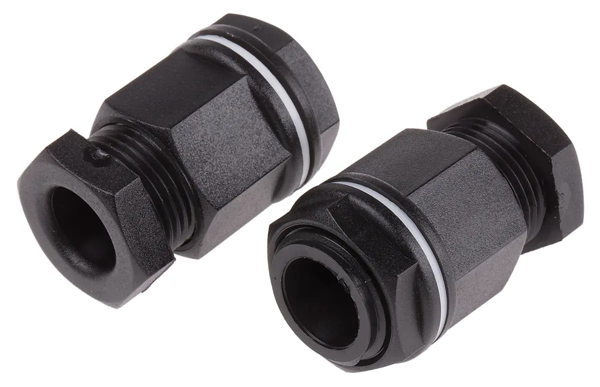 Produktfoto 1 von RS PRO Kabelverschraubung, M20 Kunststoff Schwarz 8 mm/ 13 mm, IP55