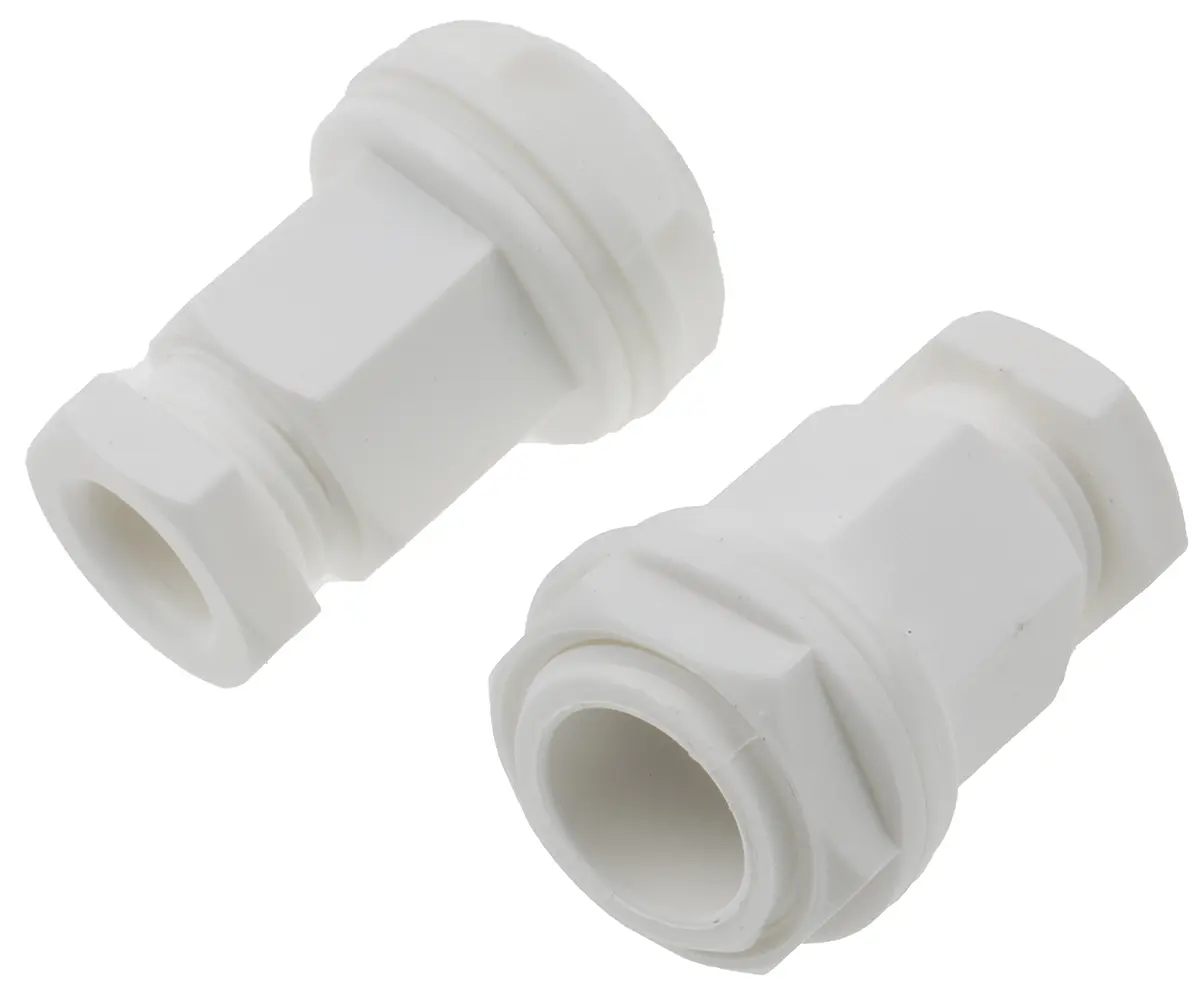 Produktfoto 1 von RS PRO Kabelverschraubung, M20 Kunststoff Weiß 4 mm/ 7 mm, IP55