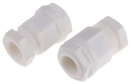 Produktfoto 1 von RS PRO Kabelverschraubung, M20 Kunststoff Weiß 8 mm/ 13 mm, IP55
