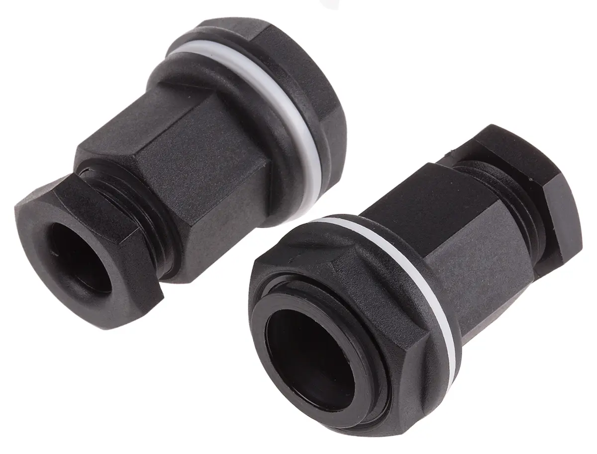 Produktfoto 1 von RS PRO Kabelverschraubung, M20 Kunststoff Schwarz 7 mm/ 10.5 mm, IP55