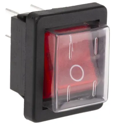 Produktfoto 1 von Arcolectric Panel Wippschalter DPST Ein-Aus Ein-Aus, 16A Beleuchtet, IP67, IP54