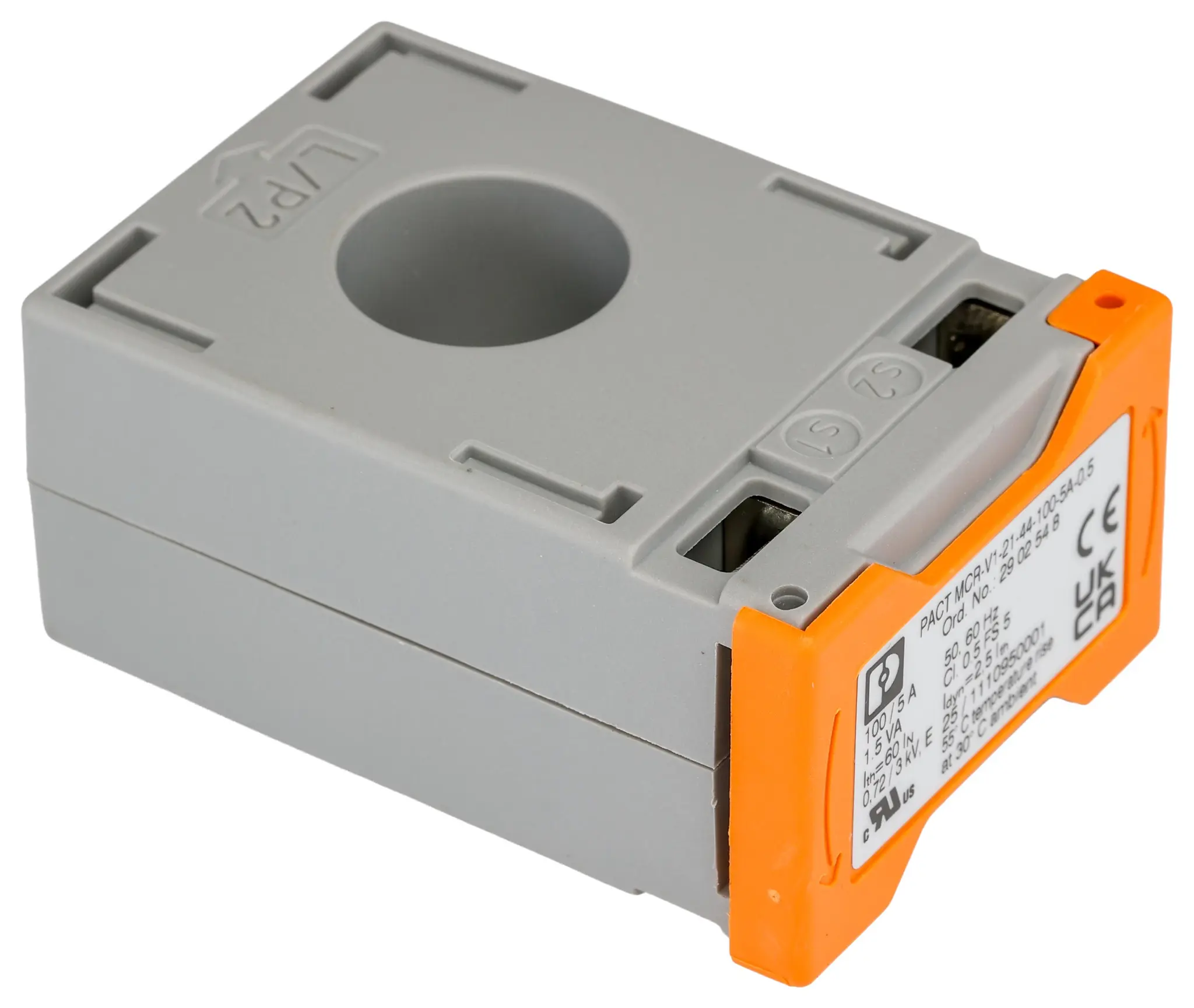 Produktfoto 1 von Phoenix Contact PACT V1 Stromwandler, Sammelschiene 0 → 100A, Leitermaß 20mm