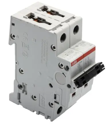 Produktfoto 1 von ABB S200M Miniaturüberlastschalter Typ C, Pol 2-polig 8A 440V ac, Abschaltvermögen 10 kA System Pro M Compact 125 V dc