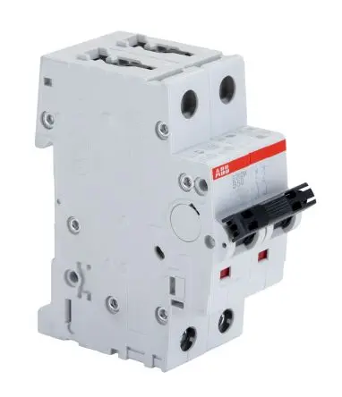 Produktfoto 1 von ABB S200M Miniaturüberlastschalter Typ B, Pol 2-polig 50A 440V ac, Abschaltvermögen 10 kA System Pro M Compact 125 V dc
