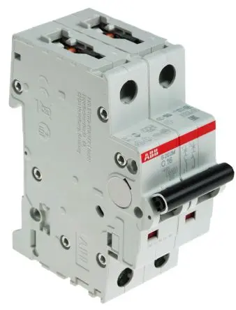 Produktfoto 1 von ABB S200M Miniaturüberlastschalter Typ C, Pol 2-polig 16A 440V ac, Abschaltvermögen 10 kA System Pro M Compact 125 V dc