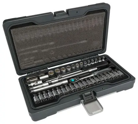 Produktfoto 1 von Phoenix Contact Ratsche Werkzeugset CrV-Stahl 1/4 in, 47-teilig