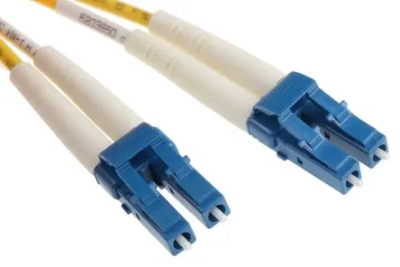 Produktfoto 1 von RS PRO LWL-Kabel 3 m, Raucharm, halogenfrei Gelb 125 μm