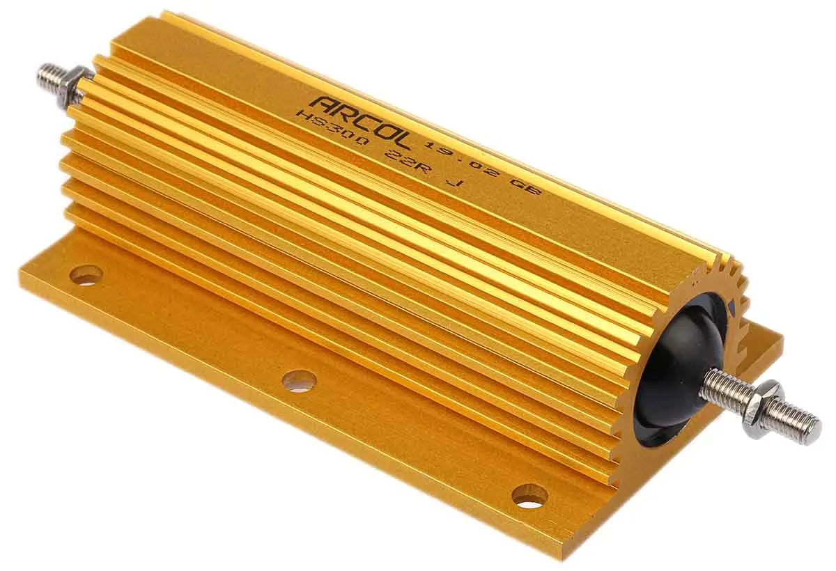 Produktfoto 1 von Arcol HS300 Wickel Lastwiderstand 22Ω ±5% / 300W, Alu Gehäuse Axialanschluss