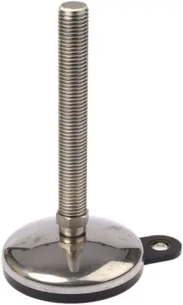 Produktfoto 1 von Nu-Tech Engineering Verstellbarer Fuß M20 bis 1000 kg x 100 mm, bis 3,5° neigbar Edelstahl, Ø 100 mm x 191 mm