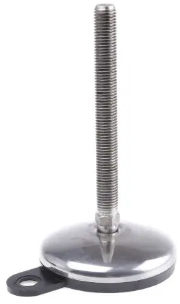 Produktfoto 1 von Nu-Tech Engineering Verstellbarer Fuß M16 bis 1000 kg x 150 mm, bis 3,5° neigbar Edelstahl, Ø 100 mm x 188 mm