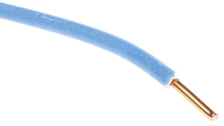 Produktfoto 1 von RS PRO H07V-U Schaltdraht 1.5 mm², 0 AWG 100 m Blau Ø 2.8 mm 1 Litzen Polyvinylchlorid