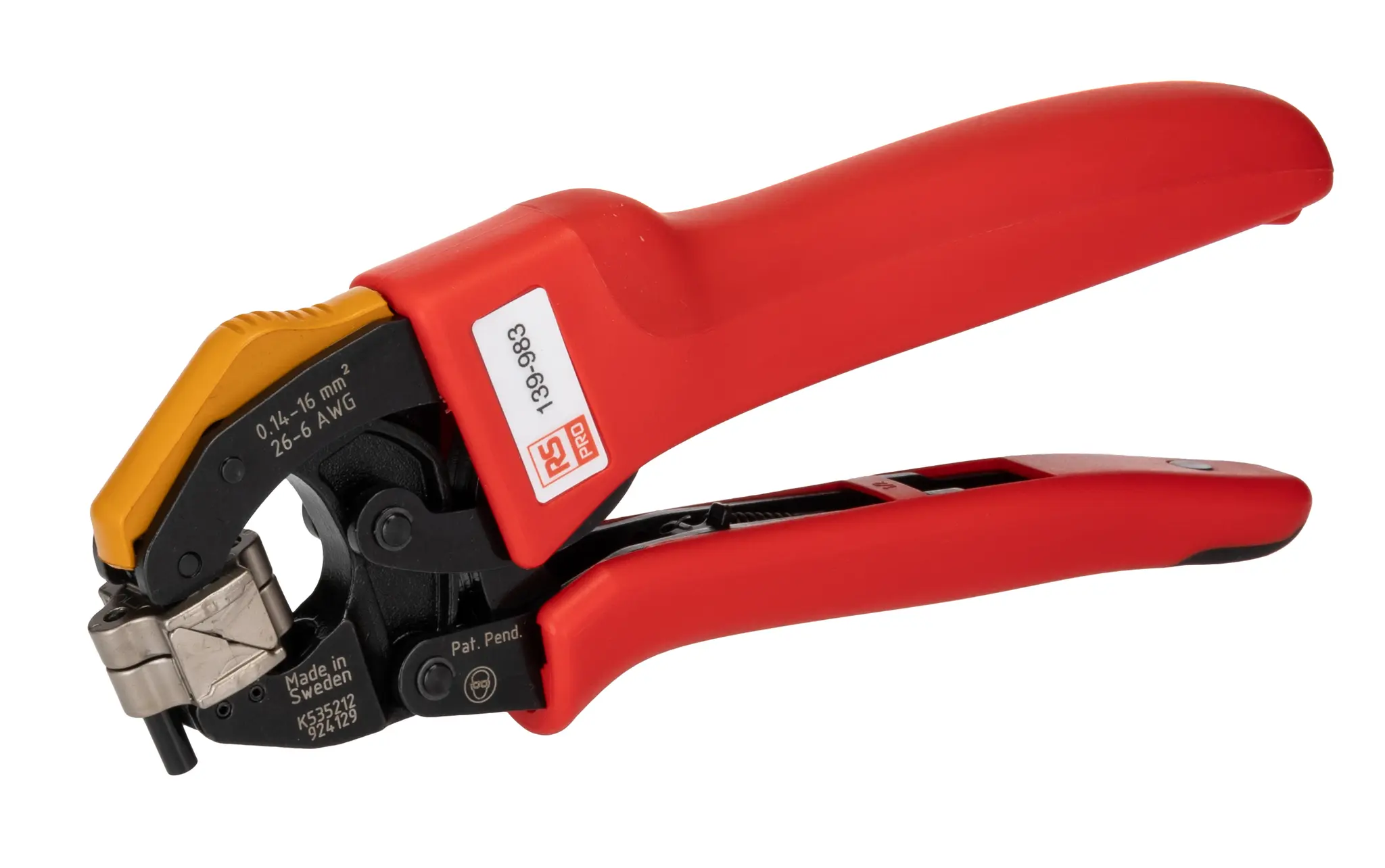 Produktfoto 1 von RS PRO Crimp-Werkzeug für Aderendhülsen, 180 mm