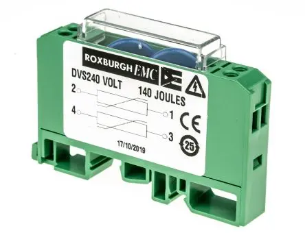 Produktfoto 1 von Roxburgh EMC DVS Varistor, 240 V, 6.5 kA max., 12.5 mm, L. 75 mm