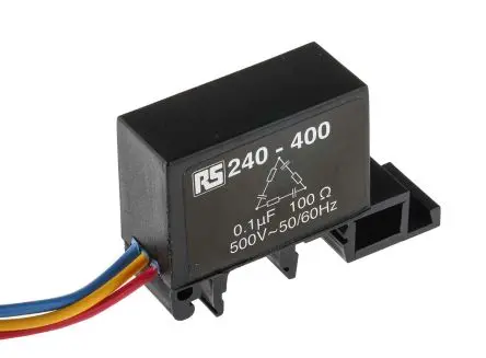 Produktfoto 1 von RS PRO RC RC Netzwerk 3-phasig 500V, DIN-Hutschiene, -40 °C→70 °C