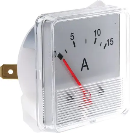 Produktfoto 1 von HOBUT F3PAM Amperemeter 15 A DC Dreheisen, 48 mm x 48 mm T. 15 mm / ±8 %