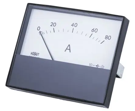 Produktfoto 1 von HOBUT R68M Amperemeter 80 A DC Drehmagnet, 62.5 mm x 63.5 mm T. 35 mm / ±8 %