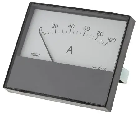 Produktfoto 1 von HOBUT R68M Amperemeter 120 A DC Drehmagnet, 62.5 mm x 63.5 mm T. 35 mm / ±8 %