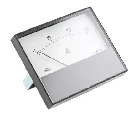 Produktfoto 1 von HOBUT R68M Amperemeter 120 A DC Drehmagnet, 62.5 mm x 63.5 mm T. 35 mm / ±8 %