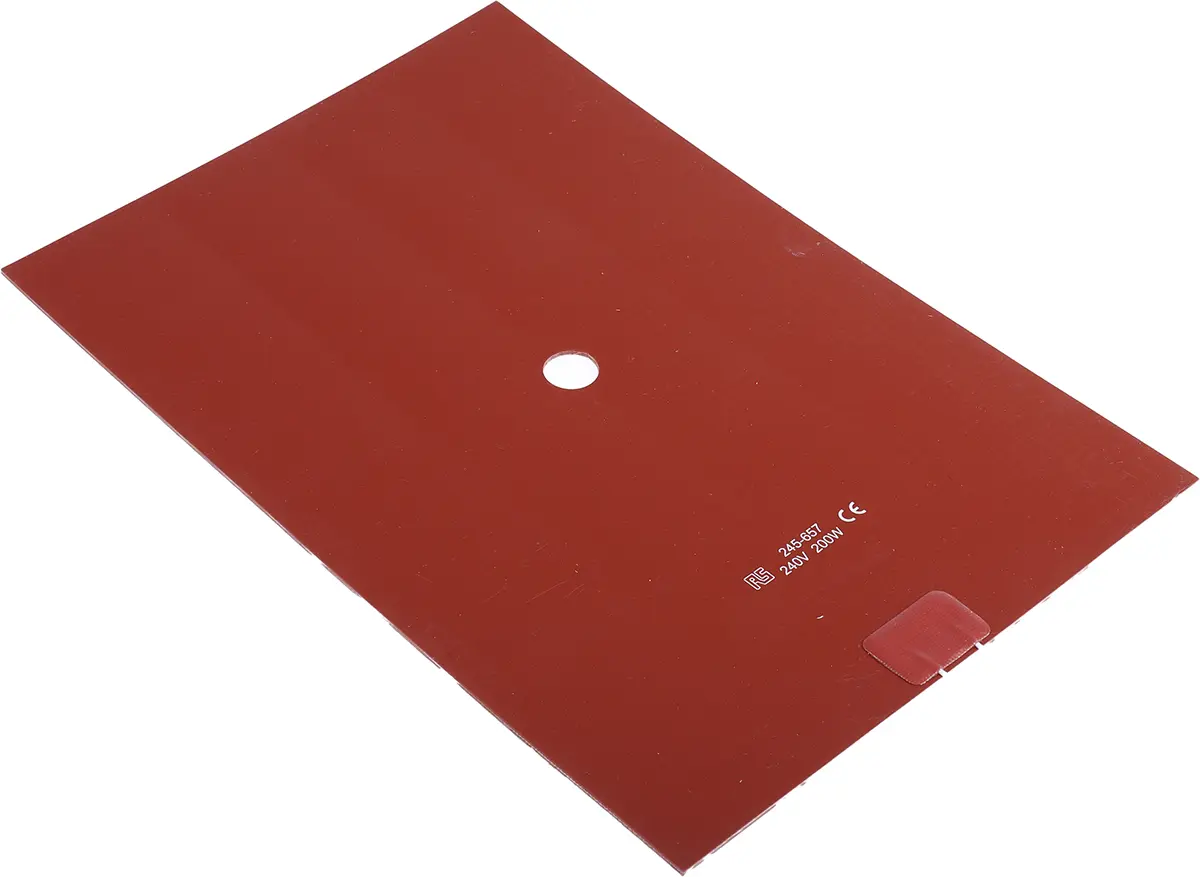Produktfoto 1 von RS PRO Heizmatte, Rechteckig 200 W +180°C, 200 x 300mm, 240 V ac