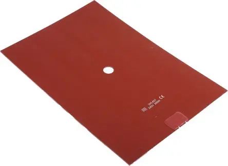 Produktfoto 1 von RS PRO Heizmatte, Rechteck, 200 W, 24V ac, 180 °C L:300 mm B:200mm, ø 75 mm