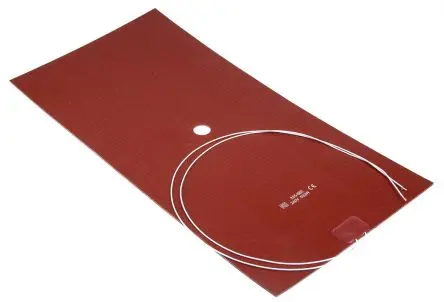 Produktfoto 1 von RS PRO Heizmatte, Rechteck, 533 W, 24V ac, 200 °C L:30 mm B:15mm, ø 75 mm