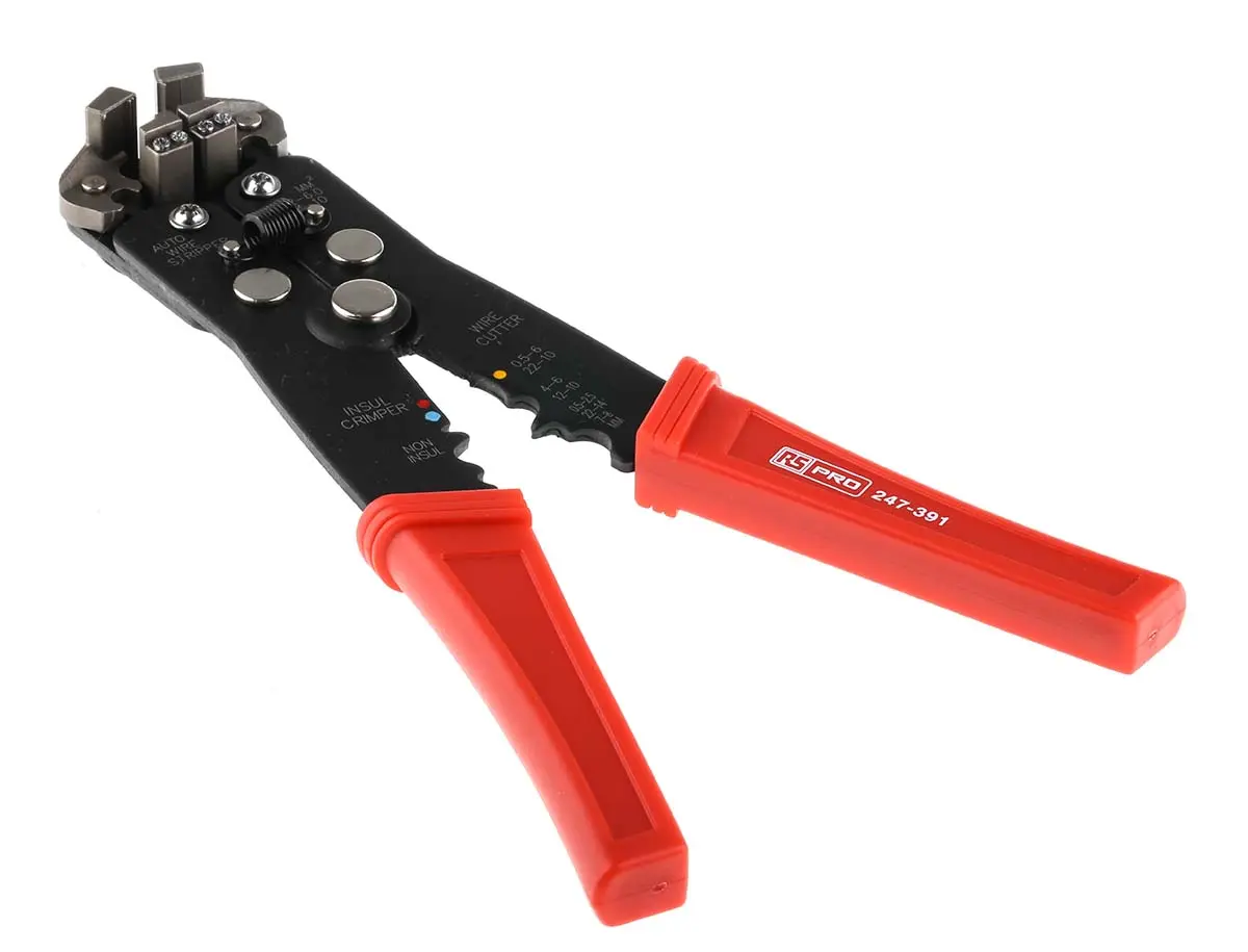 RS PRO Abisolierer, Isoliert 0.13 mm² - 6.0 mm² mm², 205 mm