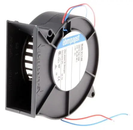 Produktfoto 1 von ebm-papst RL 65 Zentrifugallüfter, Zentrifugal, 24V dc, DC, 61 m³/h 93.5 mm, 66 dB 97mm, 4900 U/min 33 mm, Kugel