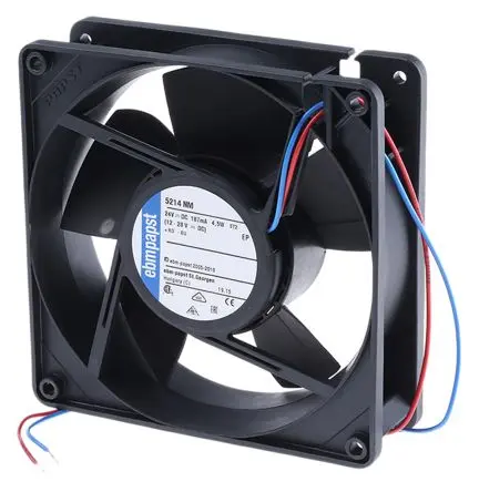 Produktfoto 1 von ebm-papst 5200 N Axiallüfter, Kugel, 24V dc / 4.6 W 192 mA, 2750 U/min, 187 m³/h IP68, IP54 127 mm 127mm 38 mm