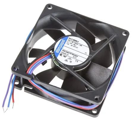 Produktfoto 1 von ebm-papst 8400 N Axiallüfter, Hülse, 12V dc / 1.5 W 125 mA, 2050 U/min, 45 m³/h IP68, IP54 80 mm 80mm 25 mm